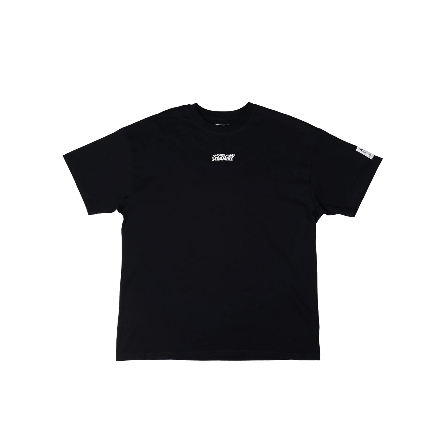 SCRAMBLE OVERSIZE LOGO Tシャツ BLACK