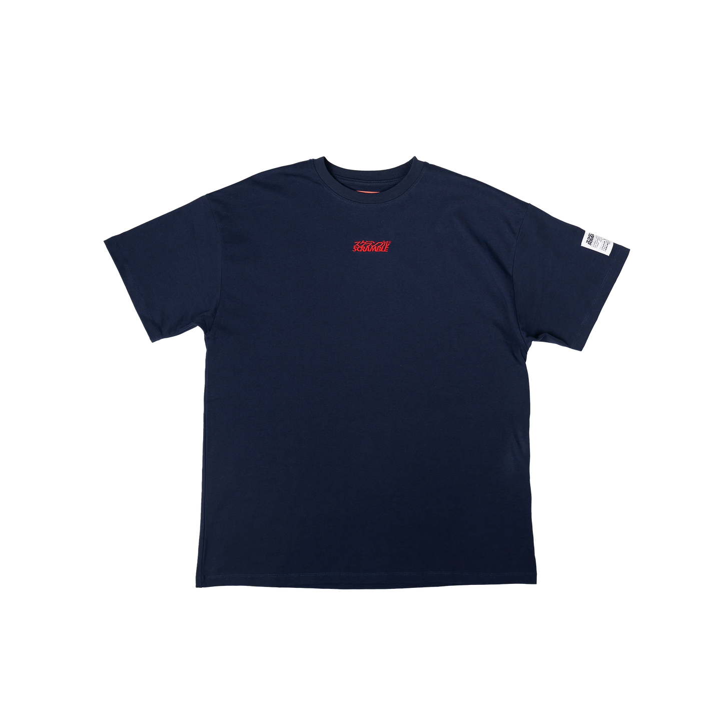 SCRAMBLE OVERSIZE LOGO Tシャツ NAVY