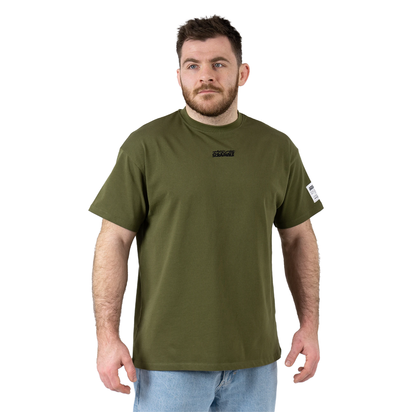 SCRAMBLE OVERSIZE LOGO Tシャツ OLIVE