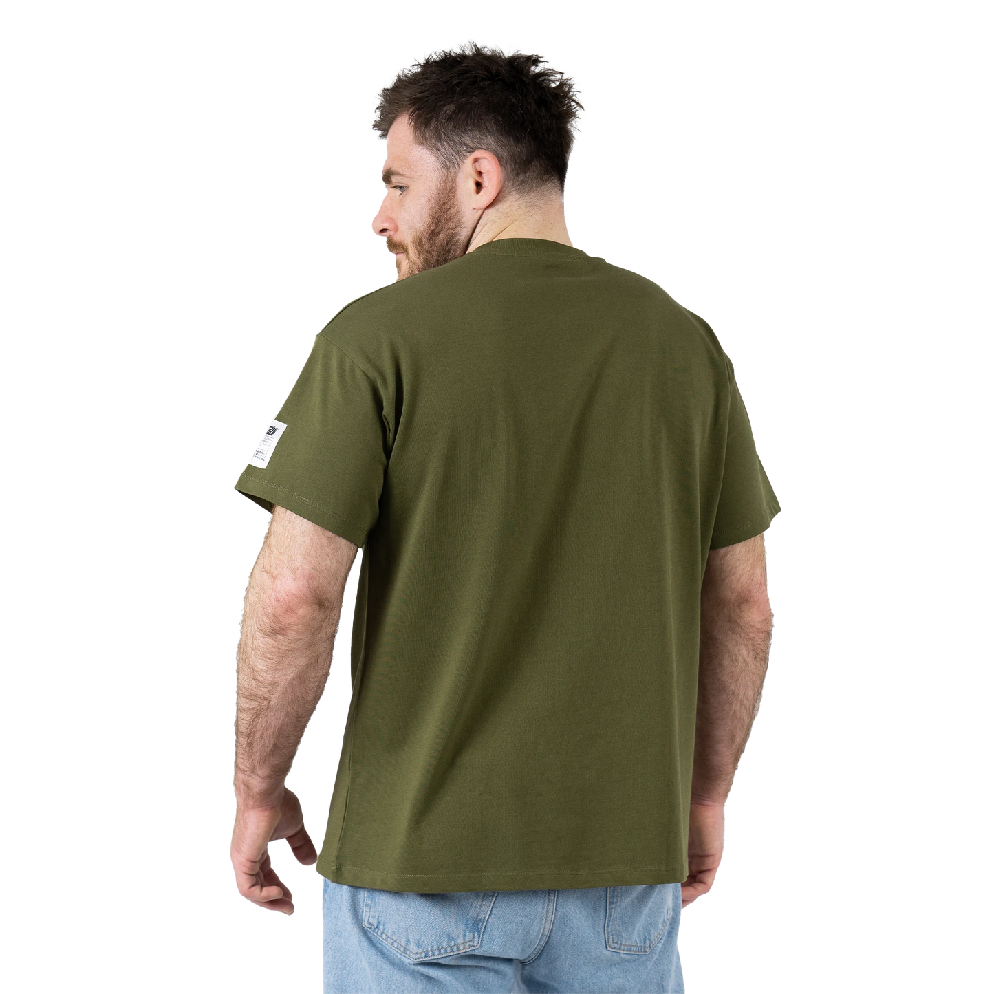 SCRAMBLE OVERSIZE LOGO Tシャツ OLIVE